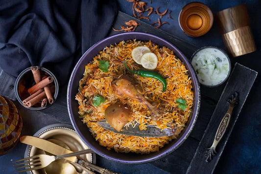 Fusion Chicken Biryani (with potatoes)